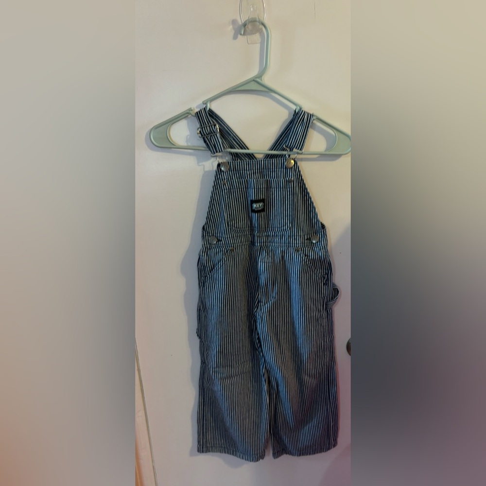 Key Kids Striped Overalls